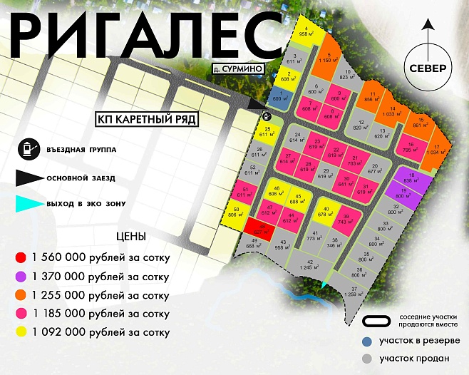 План и цены КП РигаЛес