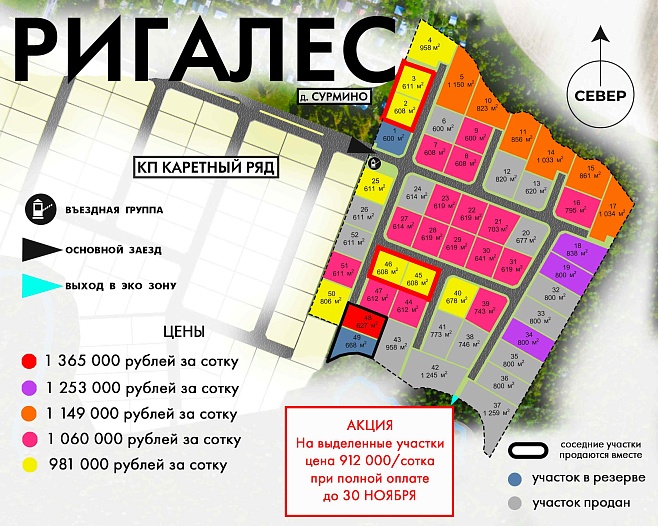 План и цены КП РигаЛес