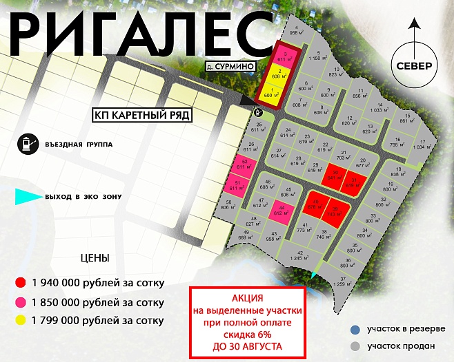 План и цены КП РигаЛес