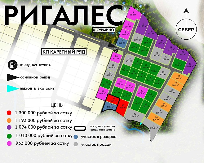 План и цены КП РигаЛес