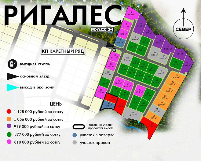 План и цены КП РигаЛес